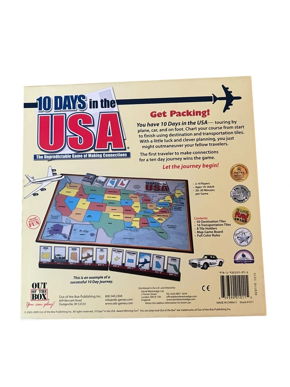 Out of the Box 10 DAYS in the USA Game